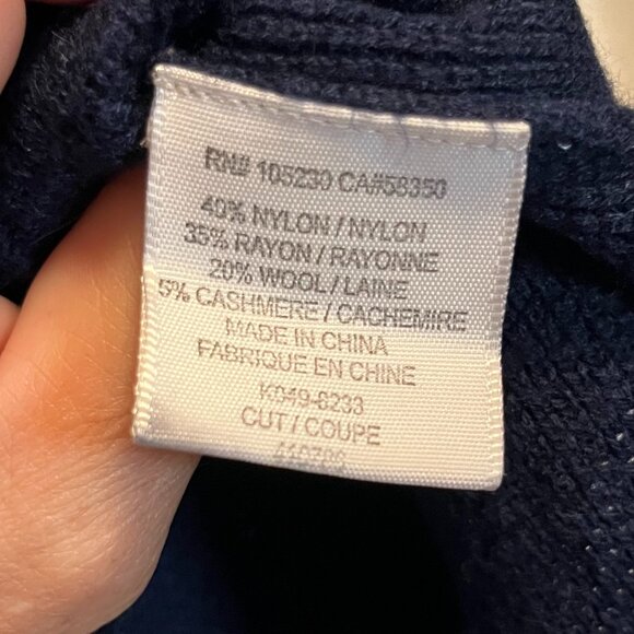 Joie Cashmere blend Sweater Womens Navy Blue size Small - Picture 4 of 4